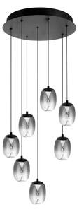Designový lustr Pamela 11 Line 7 chrome – LED integrovaný