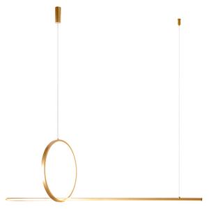 LED moderní lustr Pelle-3 stmívatelná zlatá