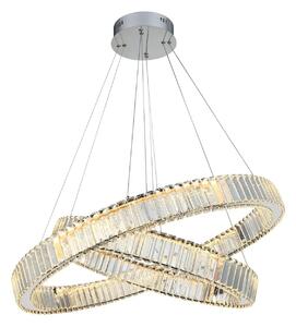 Luxusní stmívatelný lustr Spark 60+80 Chrome – 60 x 310 cm