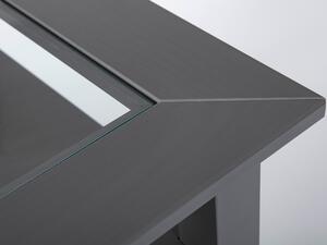 Inter Link Konferenční stůl s bezpečnostním sklem (75 x 75 x 45 cm, šedá) (100351859002)