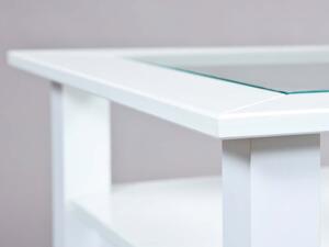 Inter Link Konferenční stůl s bezpečnostním sklem (115 x 60 x 45 cm, bílá) (100351859003)