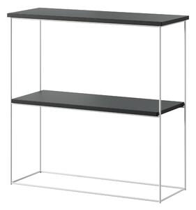 ADRK Konzolový stolek TONI W-B 80, černá/bílá