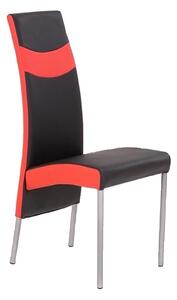 Set 4 židlí 003 - červená/černá