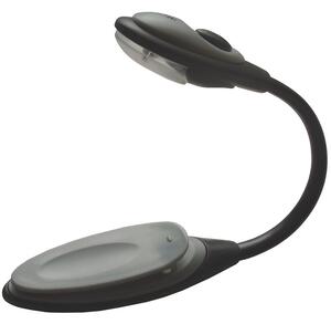 Verk 01682 Praktická LED lampička s klipem černošedá