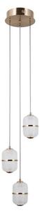 ITALUX PND-34375-3-HBR - LED Lustr na lanku ALANI 3xLED/5W/230V 3000K zlatá