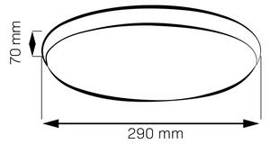 LED Stropní svítidlo LIBRA LED/15W/230V 4000K pr. 29 cm lesklý chrom