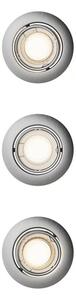Philips - SADA 3x Podhledové svítidlo PERIDOT 1xGU10/7W/230V stříbrná