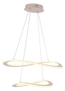 LED Lustr na lanku CASHMERE LED/75W/230V pr. 59,5 béžová