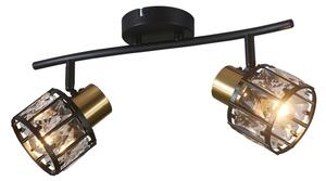 Přisazený lustr ZAHARA 2xE27/10W/230V černá