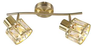 Přisazený lustr ZAHARA 2xE27/10W/230V zlatá