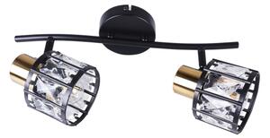 Přisazený lustr ZAHARA 2xE27/10W/230V černá