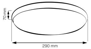 LED Stropní svítidlo LIBRA LED/15W/230V 4000K pr. 29 cm zlatá