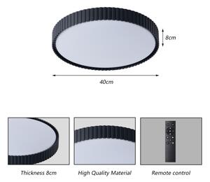 Brilagi - LED Stmív. strop. sv. CORVO LED/54W/230V 3000-6000K černá pr. 40 cm+DO
