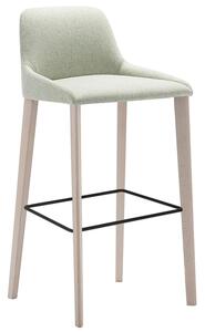 Andreu World designové barové židle Alya Barstool Wood (výška sedáku 78 cm)