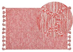 Koberec NIGDE Červená 140 x 200 cm Bavlna