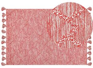 Koberec NIGDE Červená 160 x 230 cm Bavlna