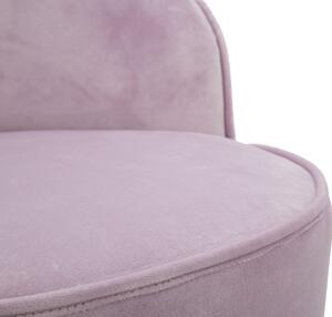 Růžová sametová mini stolička Mauro Ferretti Faria 45x62 cm