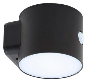 Lindby - Amren LED Solární článek Nástěnné Svítidlo w/Senzor Černá