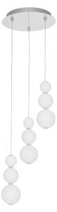 Designový LED lustr Perla 31 chrom – Šedá
