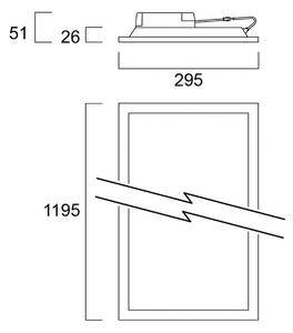 Sylvania LED panel Start, 120 x 30 cm, 840, 29 W