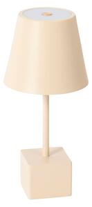 Lindby - Janea Cube Přenosné Stolní Lampa Dim. IP54 Béžové