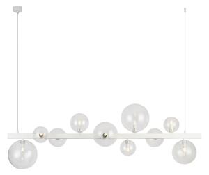Lustr na lanku Bubbles 10 bílé – Bílá