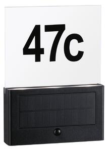 P 94577 Solární LED domovní číslo a svítidlo Neda pohybové čidlo IP44 3000K antracit - PAULMANN