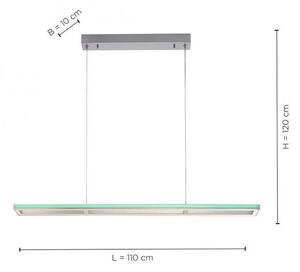 Paul Neuhaus Závěsné LED lineární svítidlo HELIX, 51W, d. 110 cm, RGB, CCT 2700-5000K