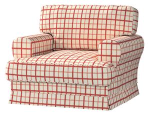 Potah na křeslo IKEA Ekeskog barva červená látka vzorované