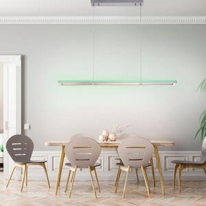 Paul Neuhaus Závěsné LED lineární svítidlo HELIX, 51W, d. 110 cm, RGB, CCT 2700-5000K