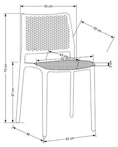 Jídelní židle SCK-514 oranžová