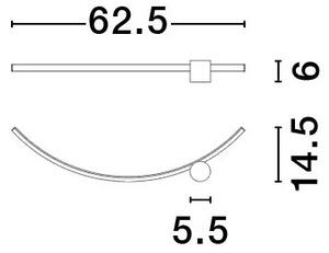 Designové nástěnné svítidlo Wave