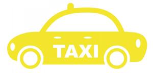 Pieris design Taxi - samolepka na zeď žlutá