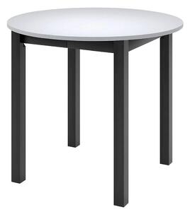 Jídelní stůl DIONE P | Ø 90 cm | rozkládací | černé dřevěné nohy | VÝBĚR DEKORU DESKY