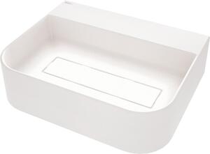 Deante Arnika, granitové umyvadlo na desku 505x405x135 mm, bílá matná, DEA-CQA_AU5S