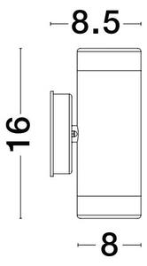 Venkovní zahradní svítidlo Limbio 8 černé – Černá