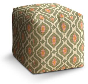 Sablio Taburet Cube Retro ornament: 40x40x40 cm