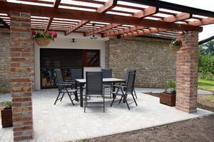 Home Garden Zahradní set Ibiza se 6 židlemi a stolem 150 cm, antracit/šedý