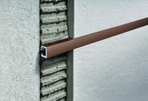 Lišta dekorační Progress Profile hliník elox copper, délka 270 cm, výška 7 mm, šířka 10 mm, PLTPAR10