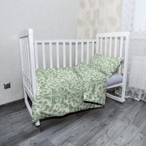Sablio Dětské povlečení do postýlky Královská zeleň - 120x90 / 40x60