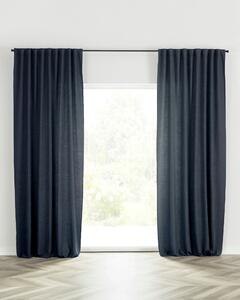 Hotový závěs BASIC s řasící páskou 140x280 cm tmavě modrý 1 ks