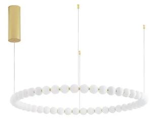 LED lustr Perla 104 zlaté s dálkovým ovládáním – Zlatá