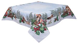 Dům Vánoc Gobelínový vánoční ubrus s motivem Zimní krajina Velikost: 137x180 cm