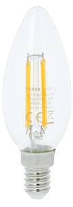 TESLA lighting Tesla - LED žárovka FILAMENT RETRO svíčka E14, 6W, 230V, 806lm, 25 000h, 2700K teplá,360st,čirá