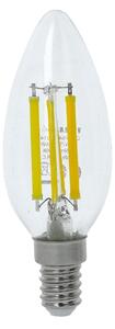 TESLA lighting Tesla - LED žárovka FILAMENT RETRO svíčka E14, 6W, 230V, 806lm, 25 000h, 4000K denní, 360st,čirá