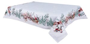 Dům Vánoc Gobelínový vánoční ubrus s motivem Santa na saních Velikost: 137x180 cm