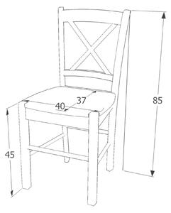 Jídelní židle SIGCD-56 šedá