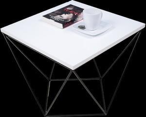 ADRK Konferenční stolek DIANA B-W 50, bílá/černá