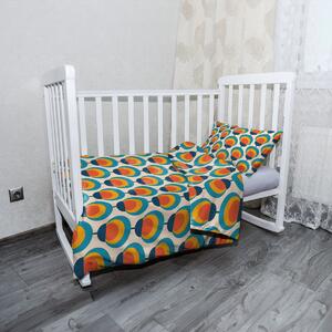 Sablio Dětské povlečení do postýlky Duhové spektrum - 120x90 / 40x60