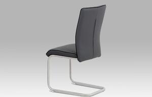 Jídelní židle HC-393 ekokůže / nerez Autronic Cappuccino